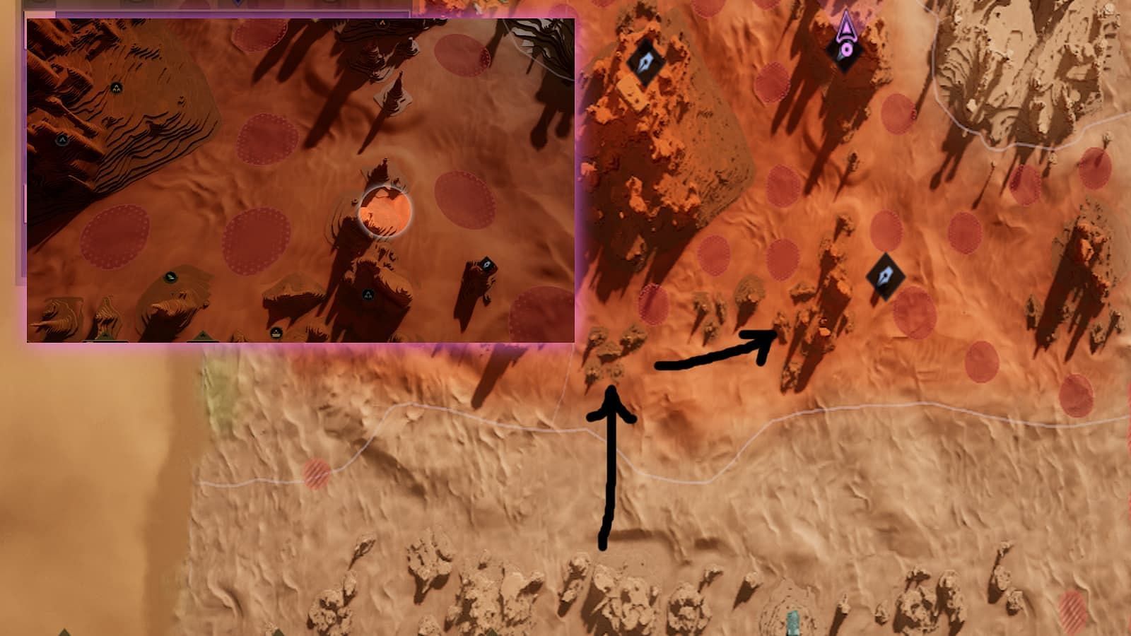 Second Trial location in Vermillius Gap (Image via Funcom)